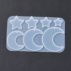 Силиконовые Молды для подвесок на тему астрономии луны&nbsp;DIY-E065-07B