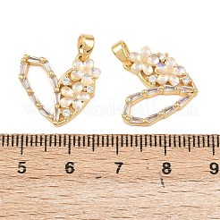 Латунные микро проложить кубического циркония подвески&nbsp;KK-I475-04G