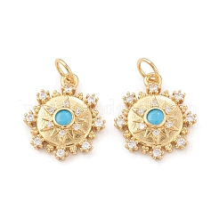 Кулоны из экологически чистой латуни с микропаве и кубическим цирконием&nbsp;KK-I698-19G