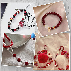 3 цвет непрозрачных акриловых бусин&nbsp;MACR-SP0001-94B