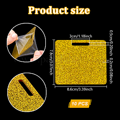 Прямоугольные блестящие акриловые держатели для бейджей медсестер&nbsp;AJEW-WH0248-748