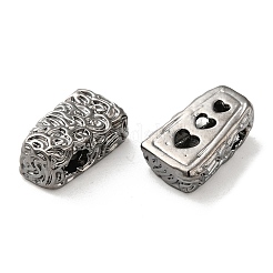 Текстурированные латунные бусы&nbsp;KK-H455-04B