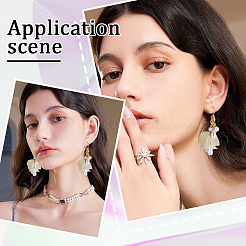 120 шт. 4 стильных пластиковых подвесок с имитацией жемчуга&nbsp;KK-BBC0011-34