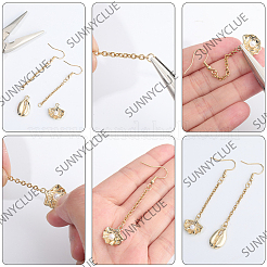 40 шт. 2 стиля крючков для сережек из нержавеющей стали 304&nbsp;EJEW-SC0001-85