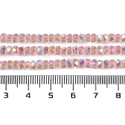 Стеклянные бусины с гальваническим покрытием &nbsp;LS-GLAA-Q105-03B