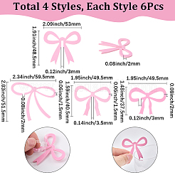 24 шт. 4 стиля акриловых подвесок для бокалов вина&nbsp;AJEW-SC0031-69