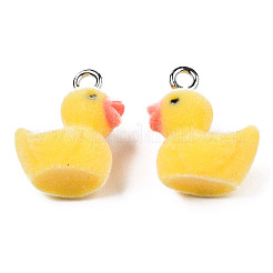 Кулоны из флокированной смолы&nbsp;LS-X-RESI-N032-02A