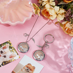 Комплекты ожерелий и брошей из нержавеющей стали 304&nbsp;SJEW-DR00004