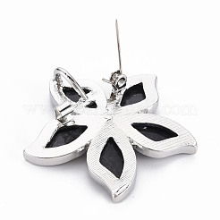 Булавка для броши из натуральной раковины морского ушка/пауа в форме цветка G-N333-012B-RS