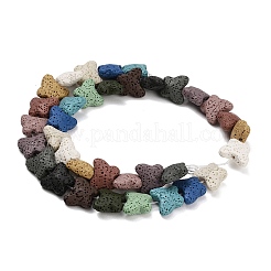 Бусы из натуральной лавы&nbsp;G-G347-02A