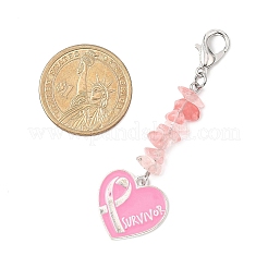 9 шт. подвеска-лента с эмалевым сплавом и информационными материалами&nbsp;HJEW-JM04462