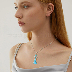 10 шт. подвеска в виде ангела из стеклянных бусин&nbsp;HJEW-FH00064