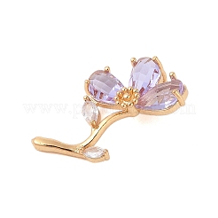 Латунь стекло кулоны&nbsp;KK-B100-041G