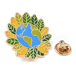 Защитить землю эмалевые булавки&nbsp;JEWB-Z043-04G-01
