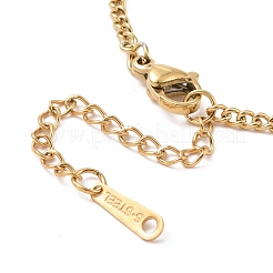 Ожерелье с кулоном из прозрачного кубического циркония&nbsp;NJEW-A004-28G