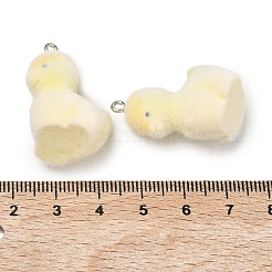 Флокированные подвески из непрозрачной смолы&nbsp;RESI-F064-A12