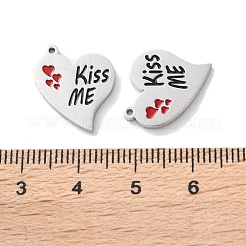 Подвески из нержавеющей стали 304 с эмалью&nbsp;STAS-M102-13P-03