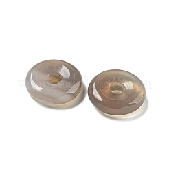 Подвески-пончики из натурального серого агата/диска пи&nbsp;G-G142-01J