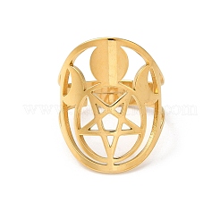 Регулируемые кольца из нержавеющей стали 304 для женщин&nbsp;RJEW-G291-01G