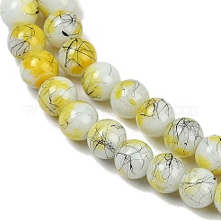 Строковые и обжиговые стеклянные бусины в нитях&nbsp;GLAA-S176-03