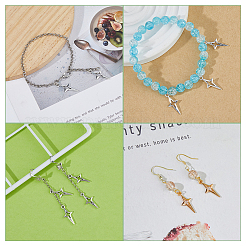 100 шт. 2-х цветные полые подвески из сплава в тибетском стиле&nbsp;FIND-FH0009-01