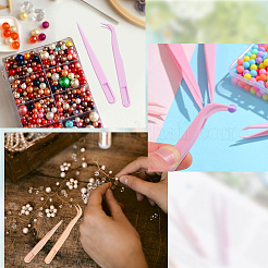 60 шт. 15 вида пинцетов из полипропиленового пластика&nbsp;DIY-BBC0002-64