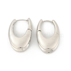 Латунь обруч серьги для женщин&nbsp;LS-EJEW-U041-04P