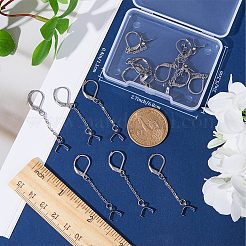 28 шт. фурнитура для сережек из нержавеющей стали 304&nbsp;STAS-CN0001-45