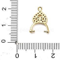 Латунные микро проложить четкие кубического циркония кулон поручительств&nbsp;KK-L229-033G