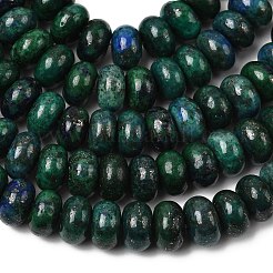 Натуральные бусы из хризоколлы и лазурита&nbsp;G-A280-A33-02