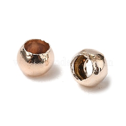Зажимные бусины из латуни&nbsp;KK-E002-RG