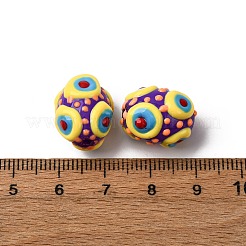Стеклянные эмалевые бусины&nbsp;GLAA-C038-01E