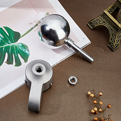 2 шт. алюминиевый сплав стационарный колпак для флагштока и шар для верхушки грузовика&nbsp;FIND-AR0001-31