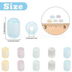 25 г двухцветных стеклянных цилиндрических бусин&nbsp;SEED-YW0003-17