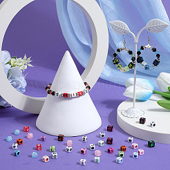 5 стиль прозрачные и непрозрачные акриловые бусины&nbsp;MACR-SP0001-12B