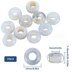 16 шт. европейские бусины из опалита&nbsp;G-SC0003-03A