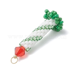 3 шт. подвески-свечи из стеклянного бисера&nbsp;PALLOY-MZ01003