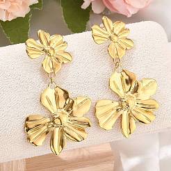 Серьги-гвоздики из нержавеющей стали 304&nbsp;EJEW-D310-01G