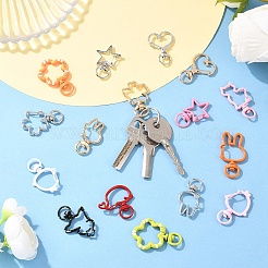 16 шт. 8-х стилевых поворотных карабинов из сплава&nbsp;FIND-YW0009-26