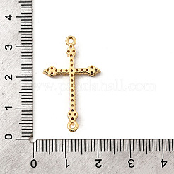 Подвески-крестики из латуни с микропаве KK-I360-051G