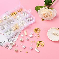 164шт цветок и круглые пластиковые и круглые бусины из сплава&nbsp;DIY-YW0002-57