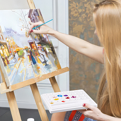 Палитра из пластика&nbsp;AJEW-WH0518-25