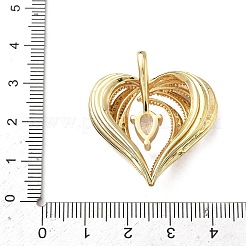 Латунные микро проложить кубического циркония подвески&nbsp;KK-F930-25B-G01