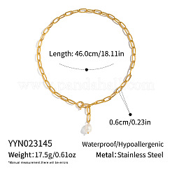 Минималистичное колье-лариата с подвеской в форме буквы Y из натурального пресноводного жемчуга&nbsp;EE6125