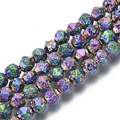 Гальванические бусины из натуральной лавы&nbsp;G-S352-31A-A