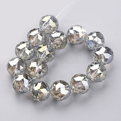 Гальванические стеклянные бусины&nbsp;EGLA-J140-FR04-16mm