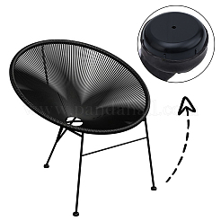 50 шт. 2-х цветные пластиковые накладки на ножки стульев&nbsp;AJEW-ME0001-34