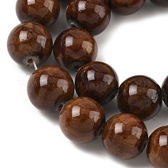 Естественно Mashan нефрита круглые бусины нити&nbsp;G-D263-10mm-XS14-01