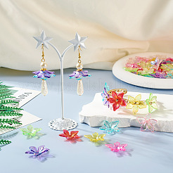 80шт 8 цвета акриловые колпачки для бусин&nbsp;MACR-TA0002-01