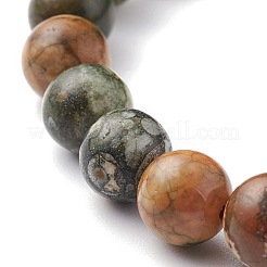 Браслеты из натурального риолита из яшмы&nbsp;BJEW-JB06471